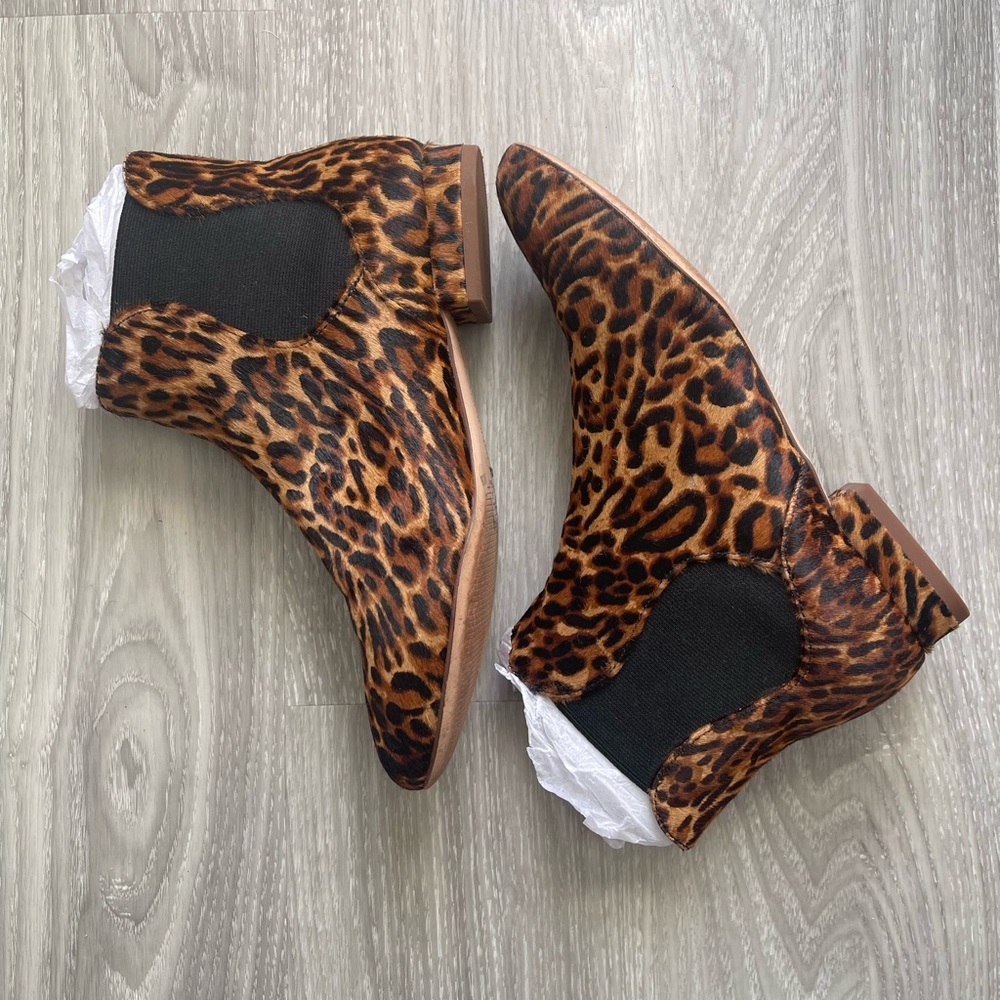 Enzo Angiolini Animal Print Ankle Boots